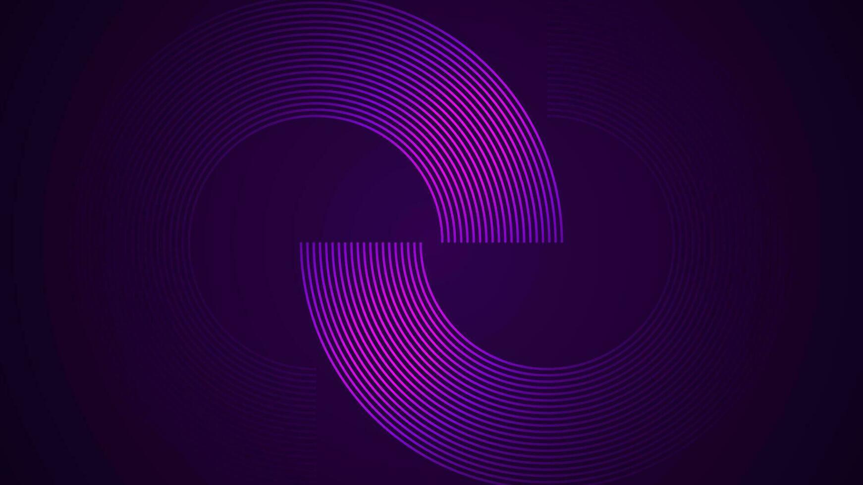 Simple dark violet abstract background with lines in a curved style geometric style as the main element. vector