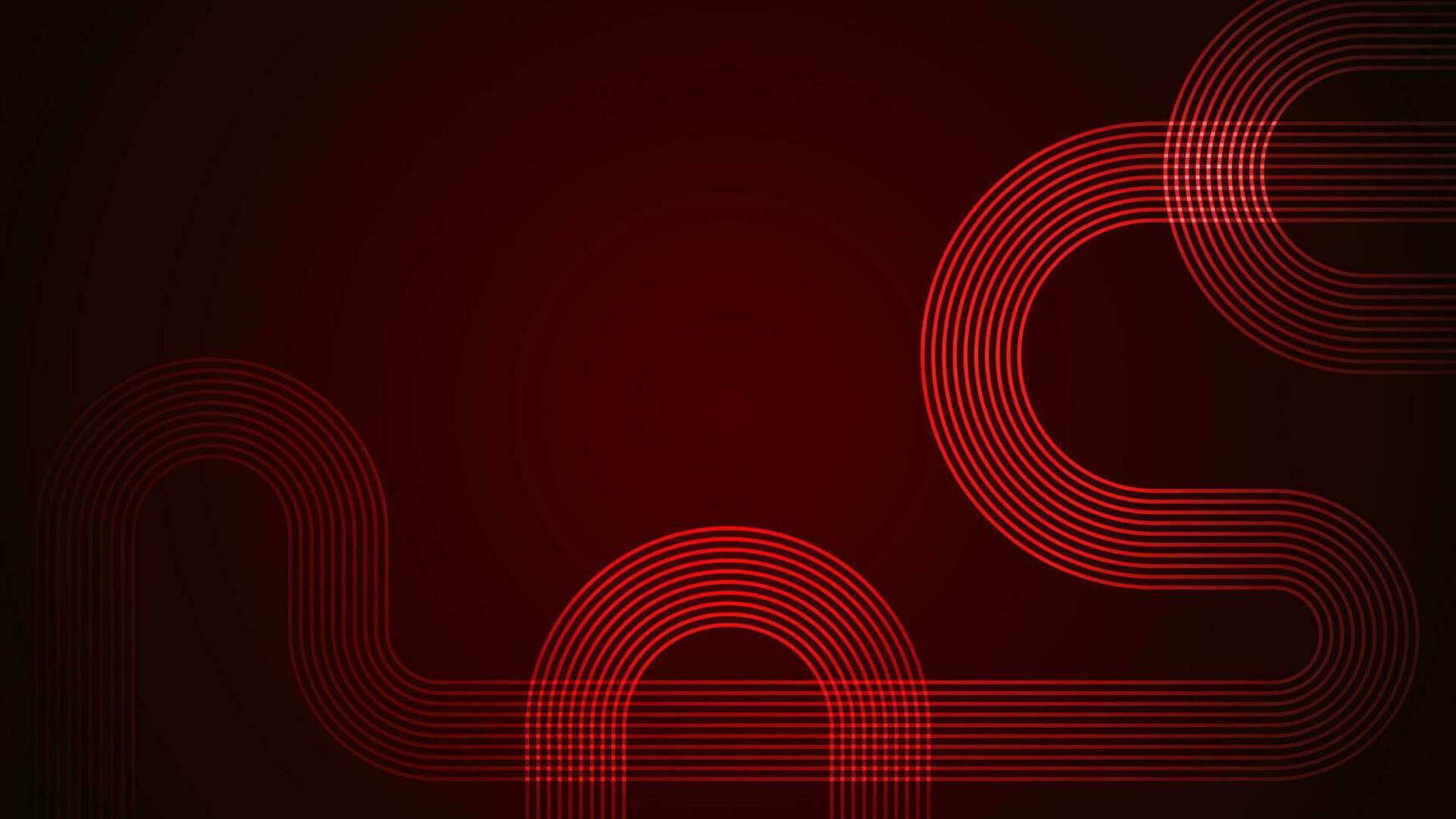 Dark red abstract background with serpentine style lines as the main component. vector
