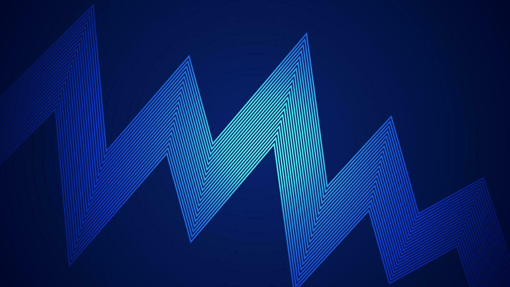 Dark blue abstract background with wavy style lines as the main element. vector