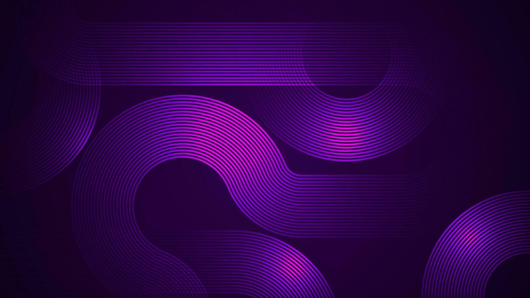 Dark violet abstract background with serpentine style lines as the main component. vector