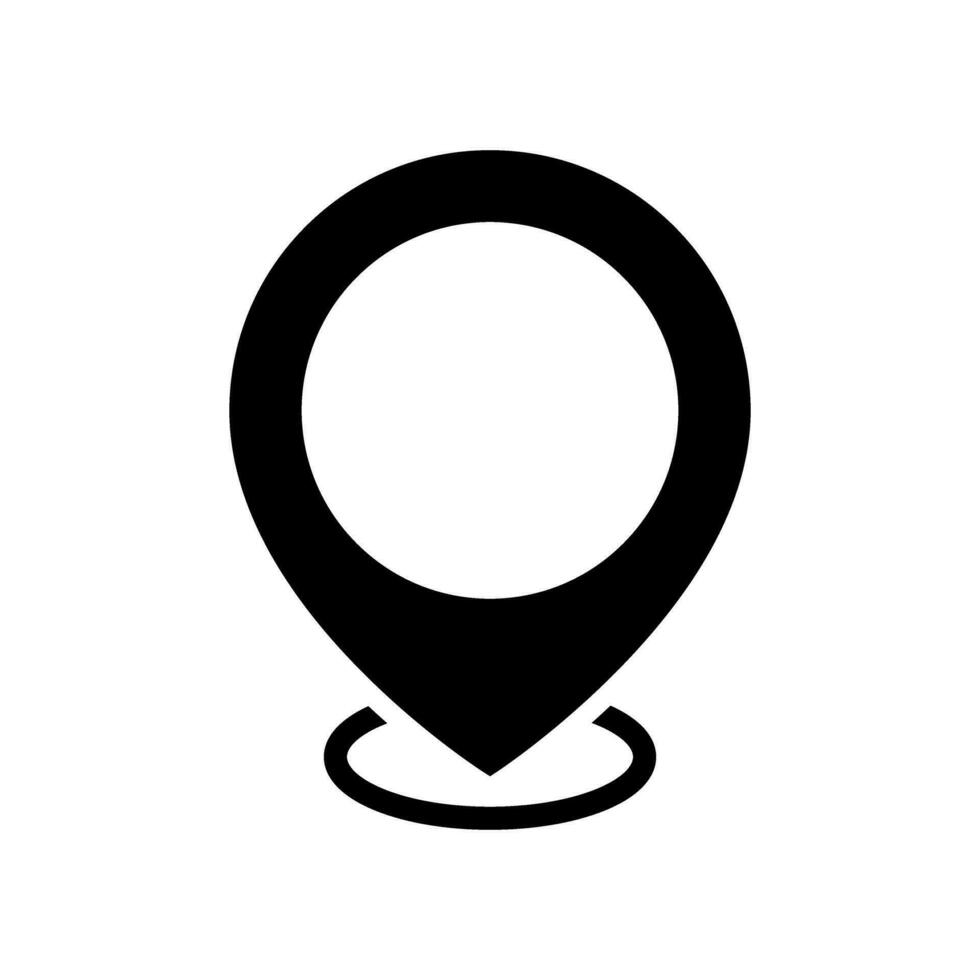 ubicación vector icono. punto ilustración signo. posición símbolo. sitio logo.