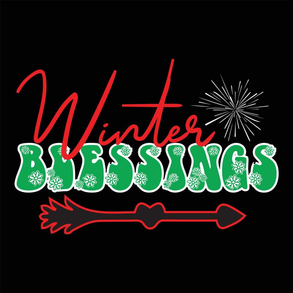Christmas design for t-shirt, cards, frame artwork, phone cases, bags, mugs, stickers, tumblers, print etc. vector
