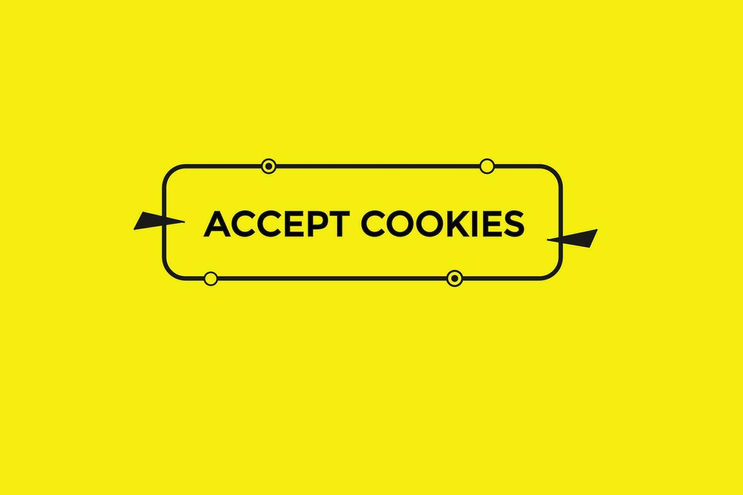 new accept cookies modern, website, click button, level, sign, speech, bubble  banner, vector