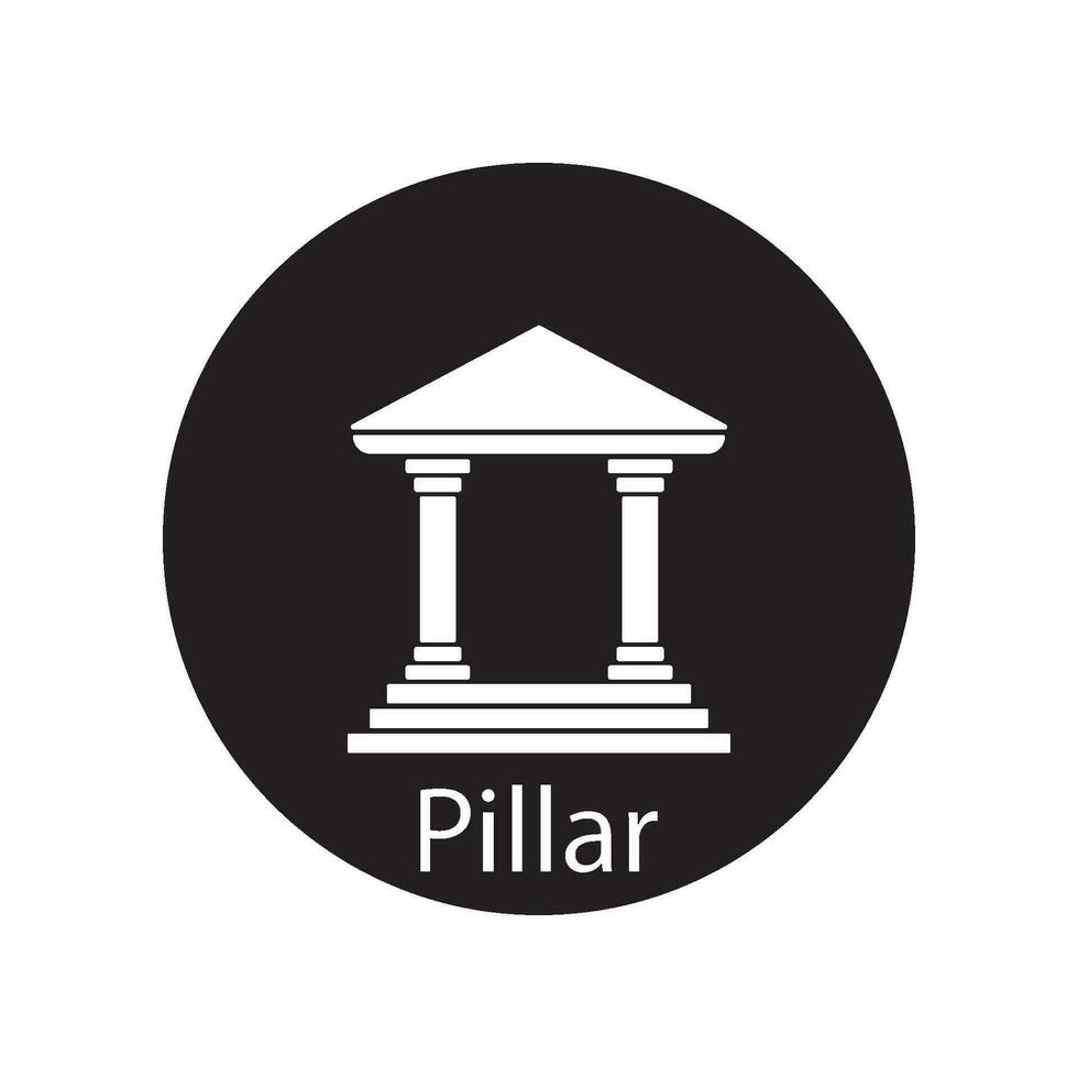 pillar icon vector