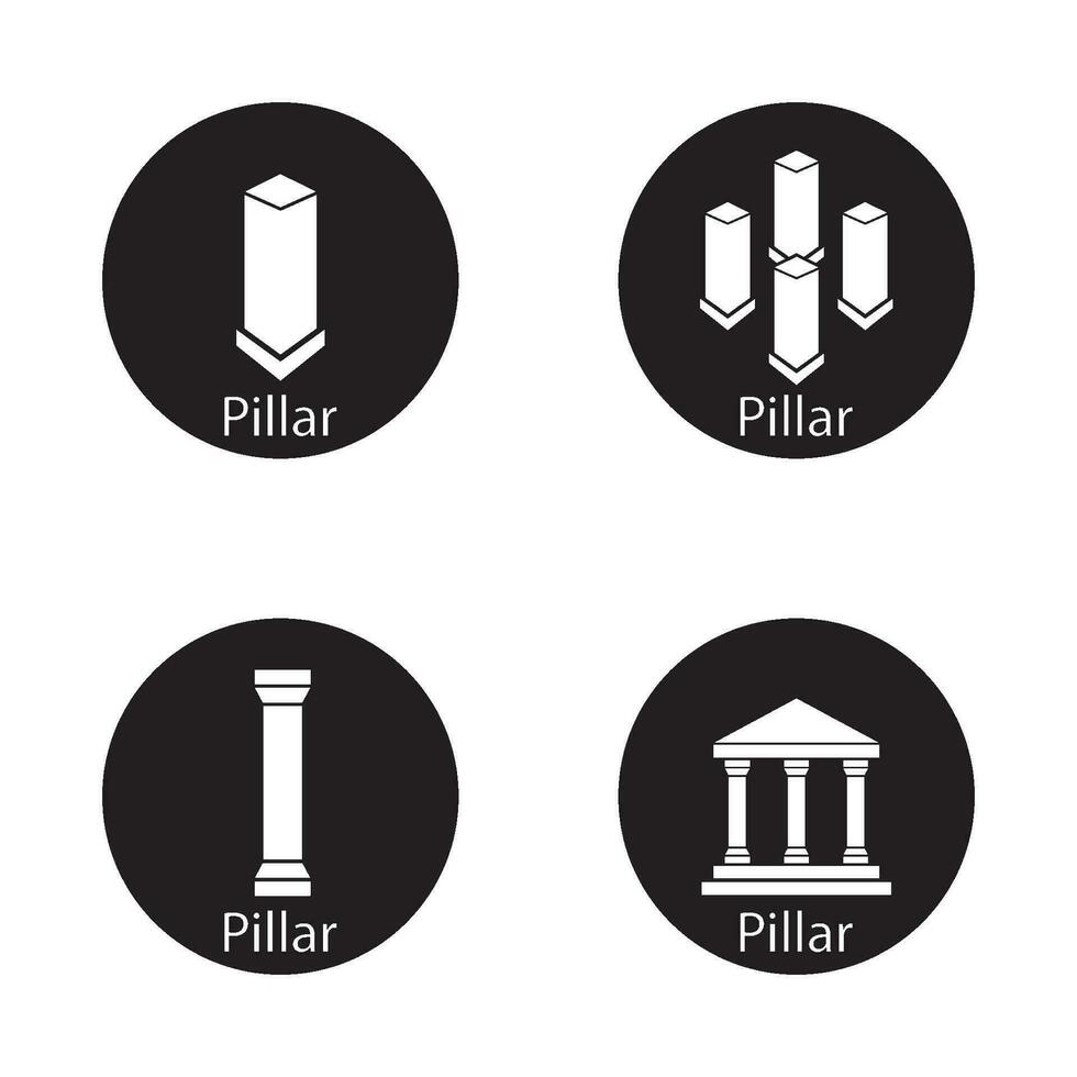 pillar icon vector