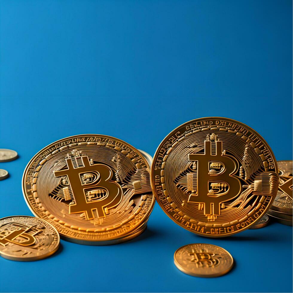 Crypto currency Stacks Exploring the Digital Wealth Frontier, Generative Ai photo