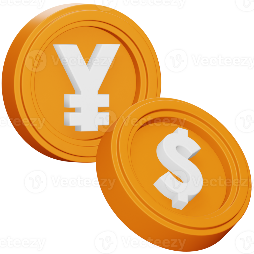 Currency 3d rendering isometric icon. png