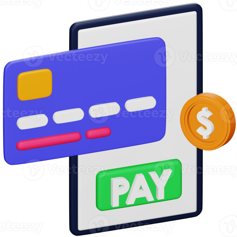Online banking 3d rendering isometric icon. png