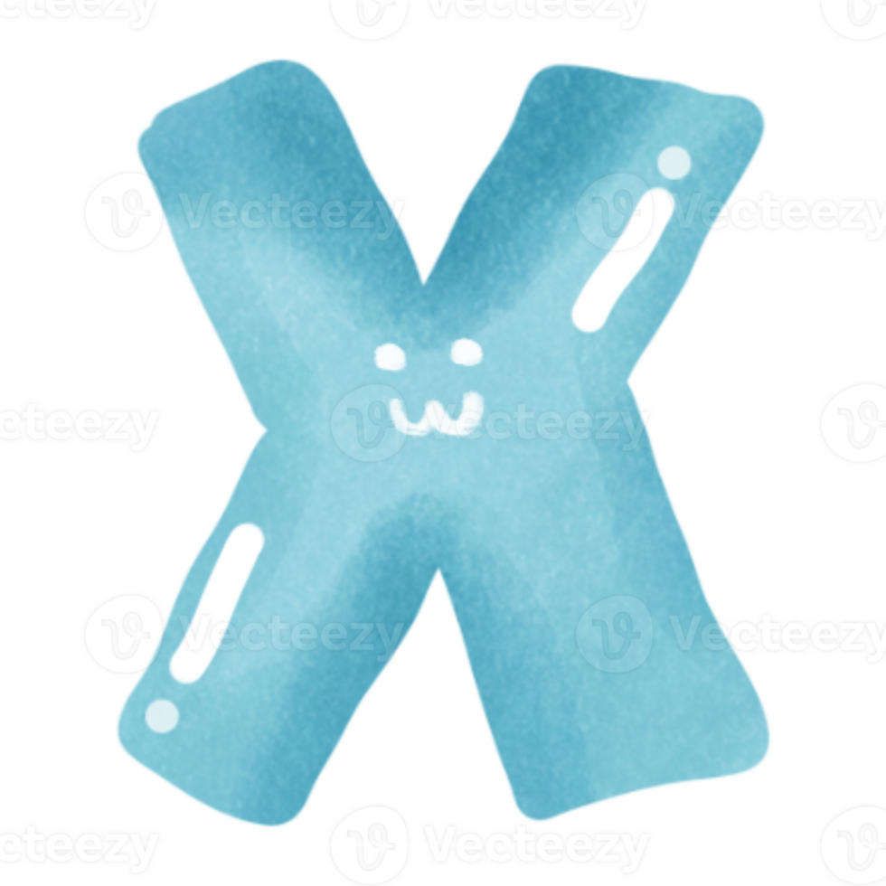 Cute alphabet color png
