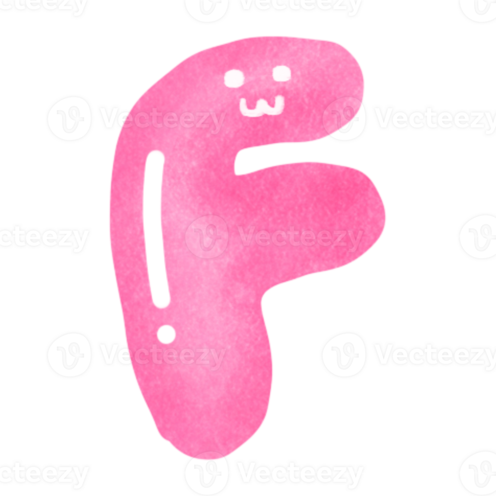 Cute alphabet color png