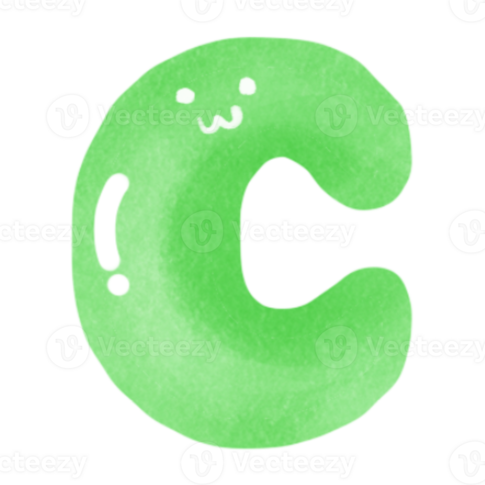 Cute alphabet color png