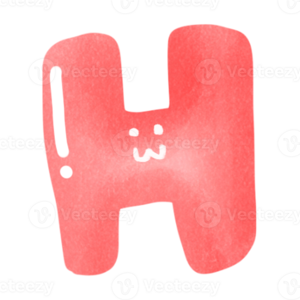 Cute alphabet color png
