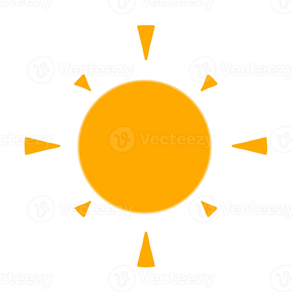 Cute Sun ray png