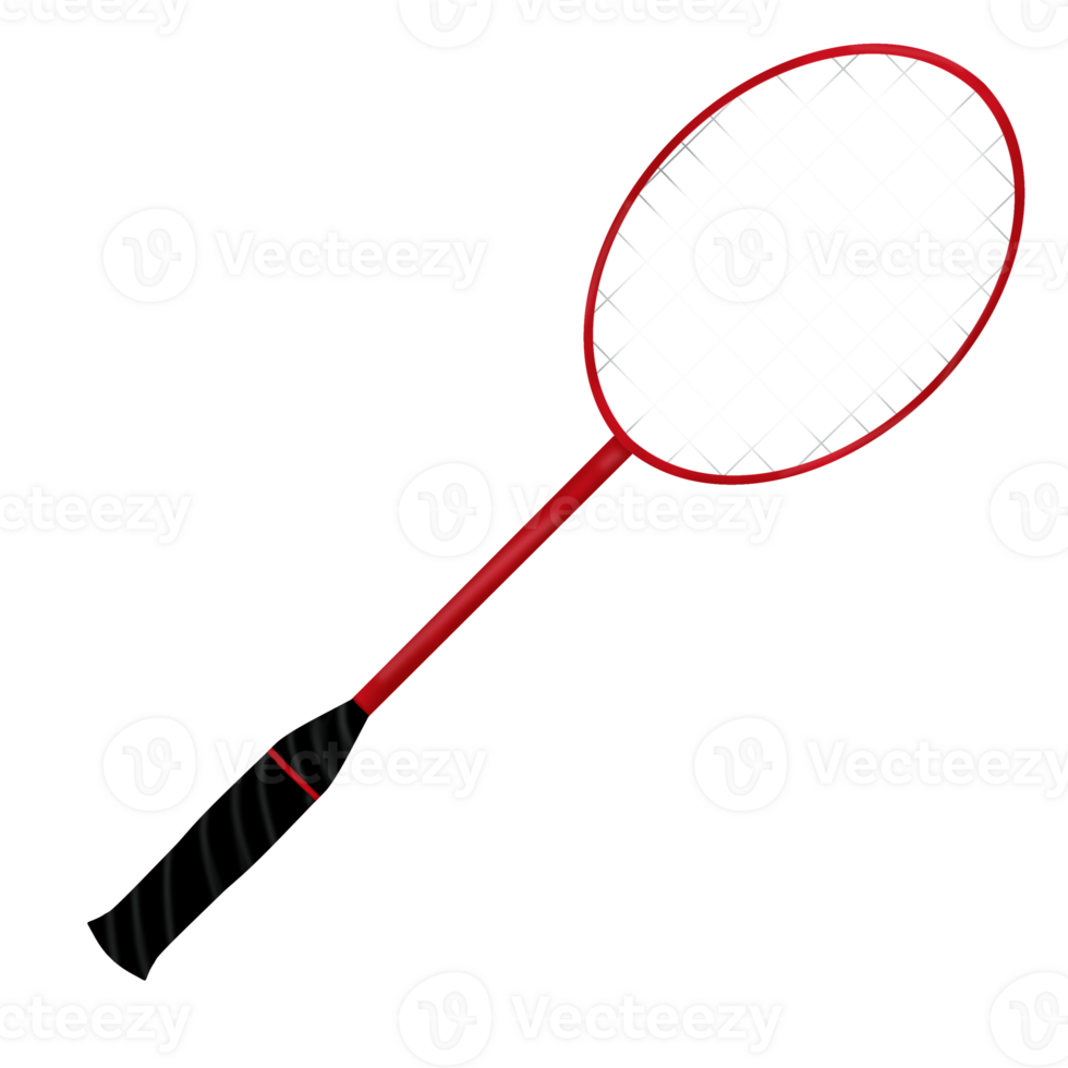 red badminton racket png