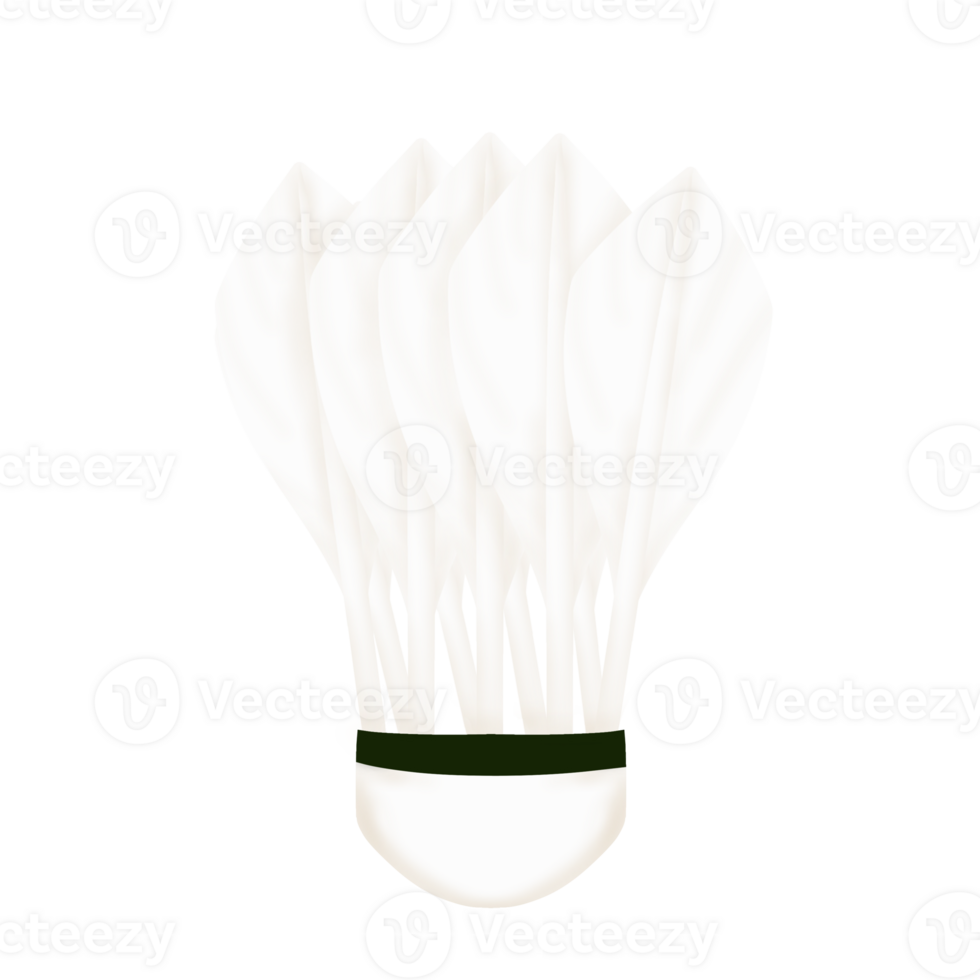white and black shuttlecock png