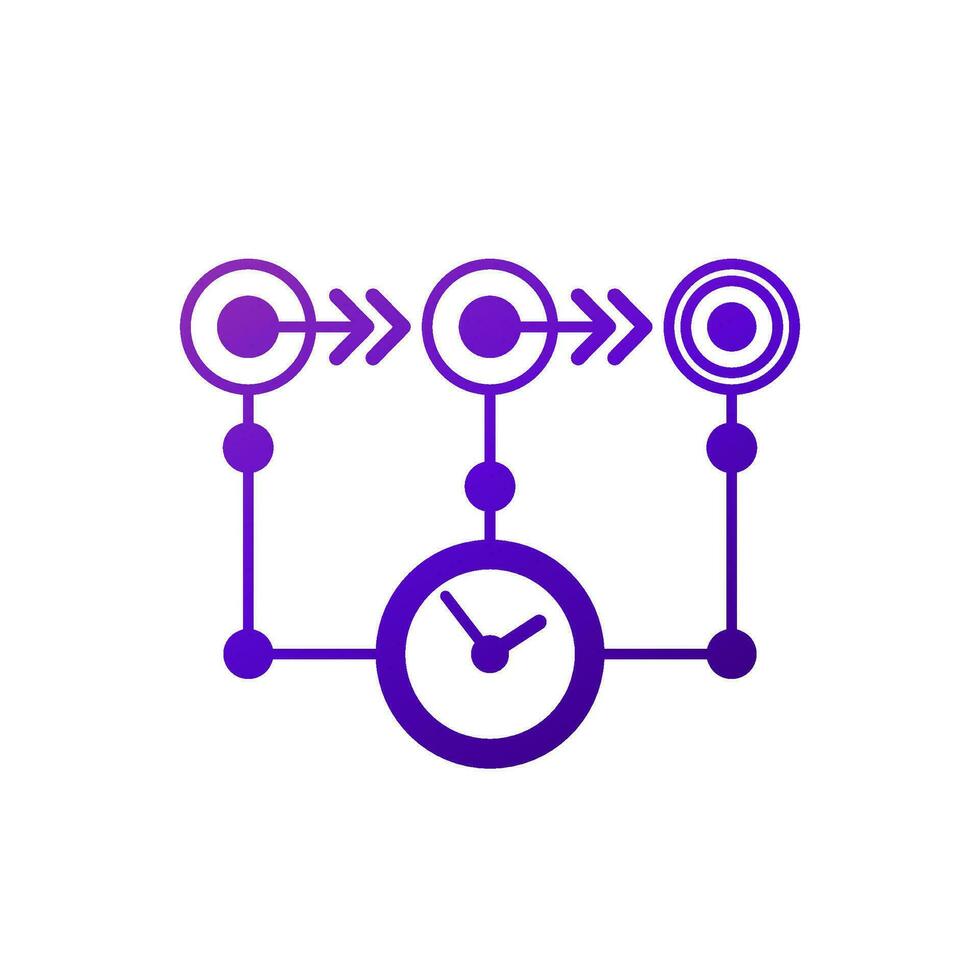 timeline or sequence icon, vector