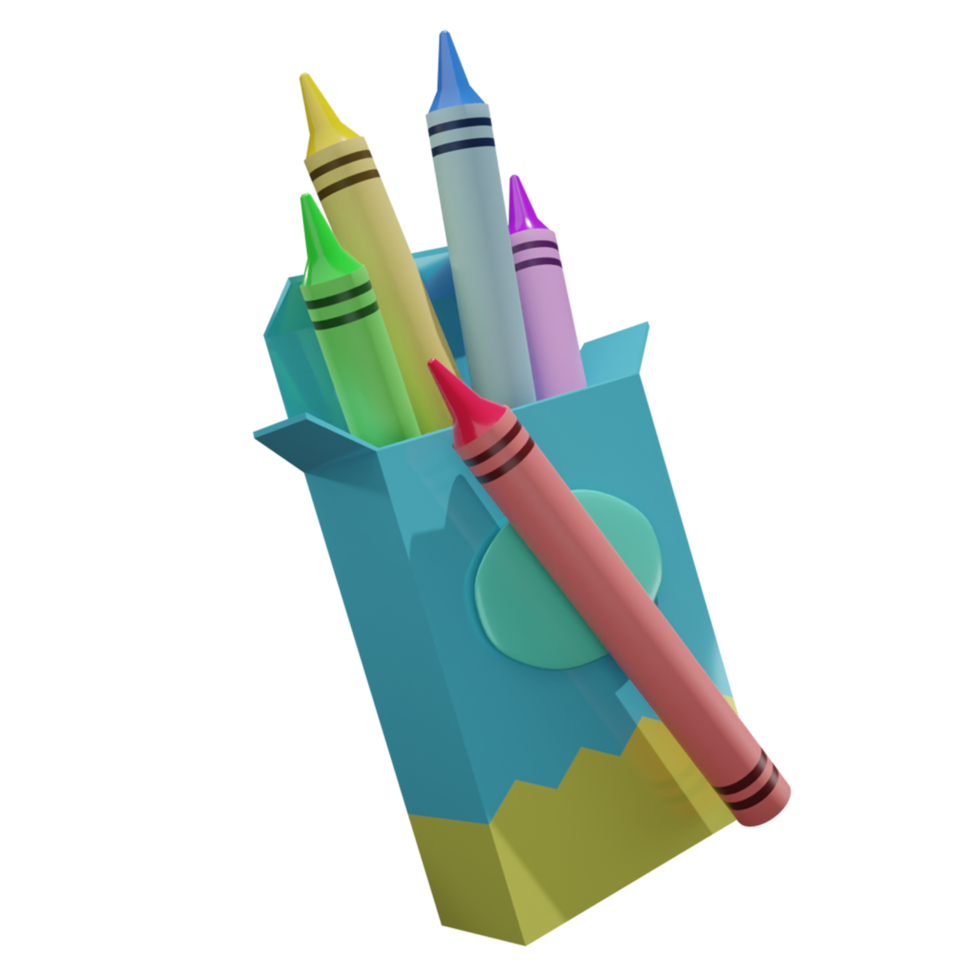 Back to School Preparation Education 3D rendering icon png