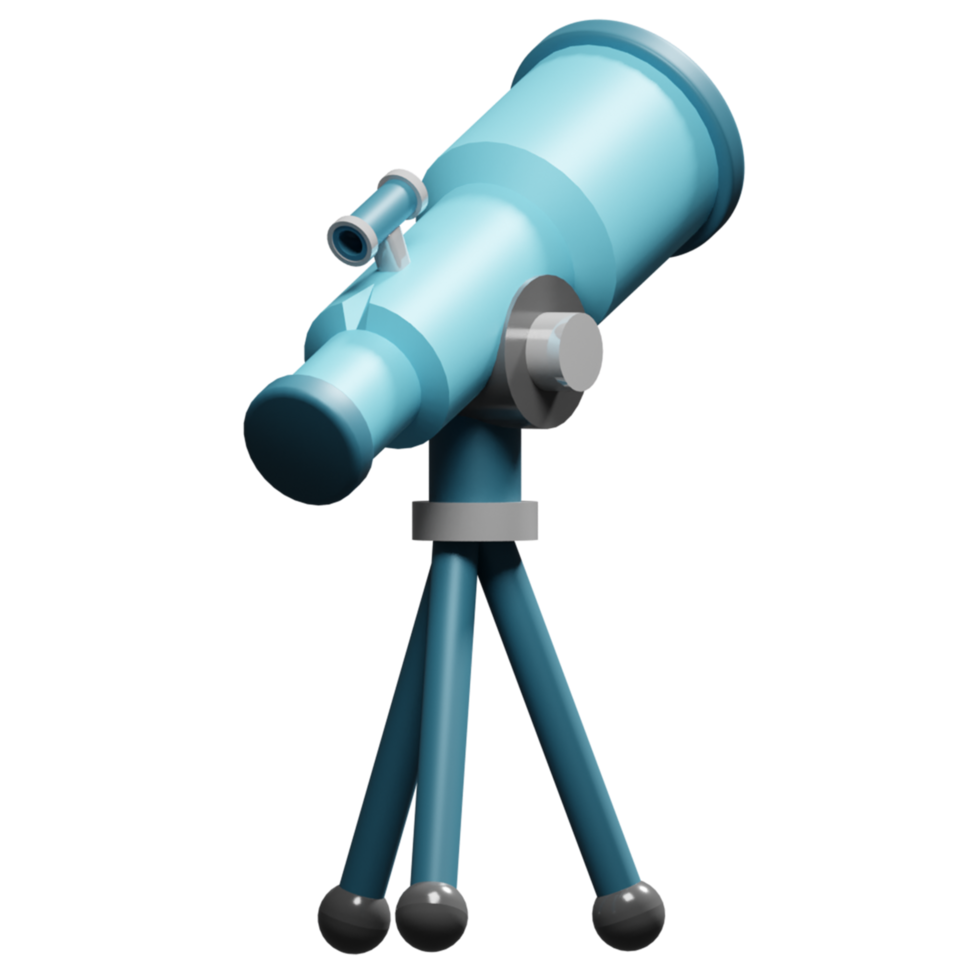Back to School Preparation Education 3D rendering icon Telescope png