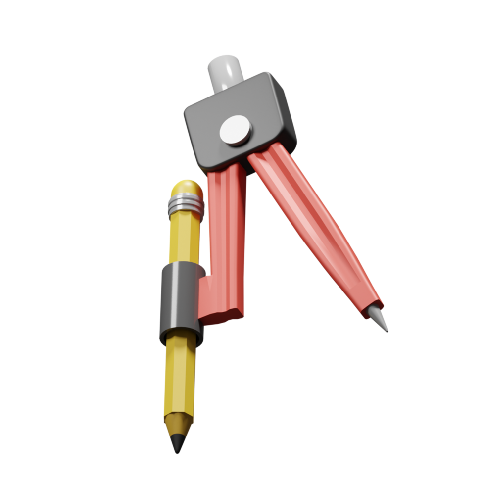 Back to School Preparation Education 3D rendering icon png
