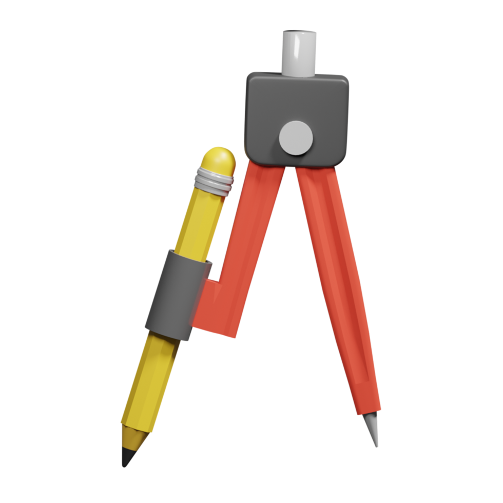Back to School Preparation Education 3D rendering icon png