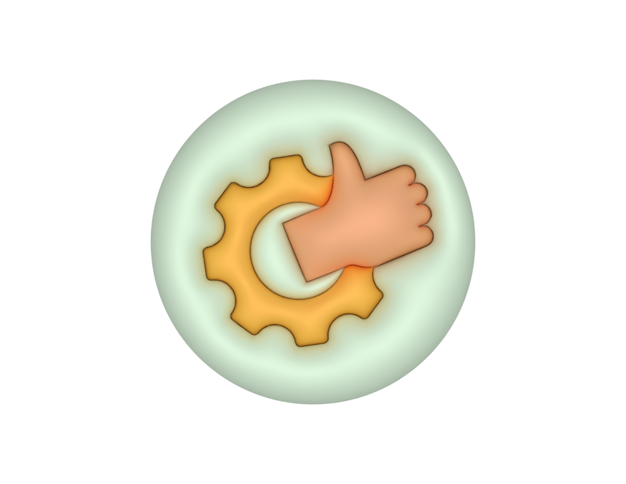 3d Easy Maintenance Product Label Circle Sticker png