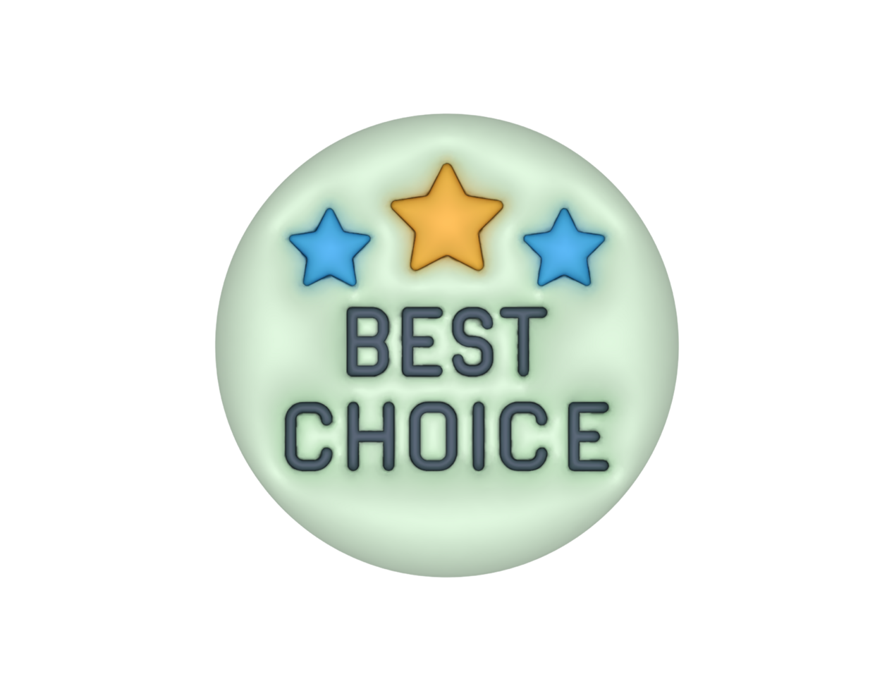 3d Best Choice Product Sticker Circle Label 28115406 PNG