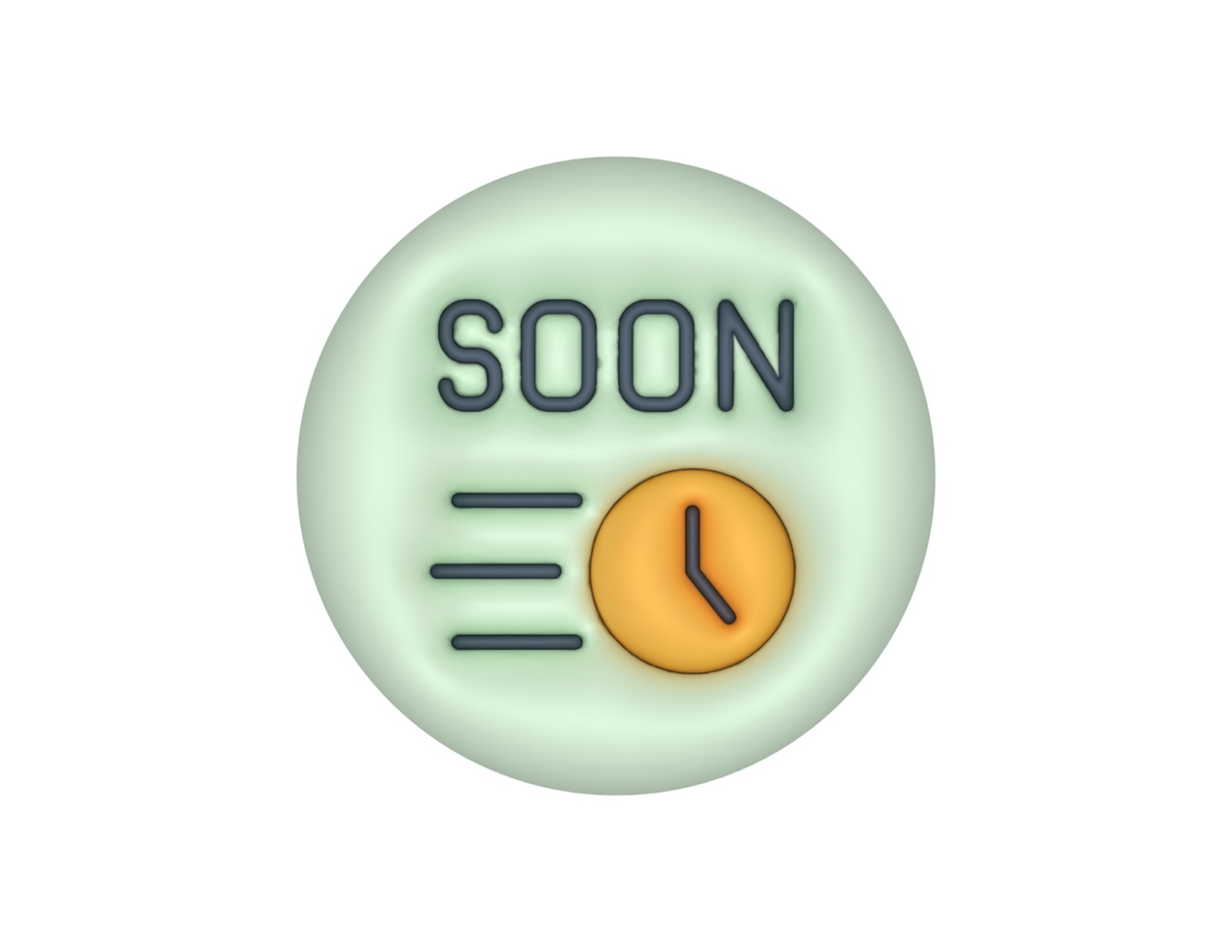 3d Coming Soon Product Label Circle Sticker png