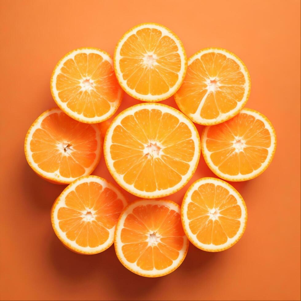 Beauty of Orange, Generative Ai photo