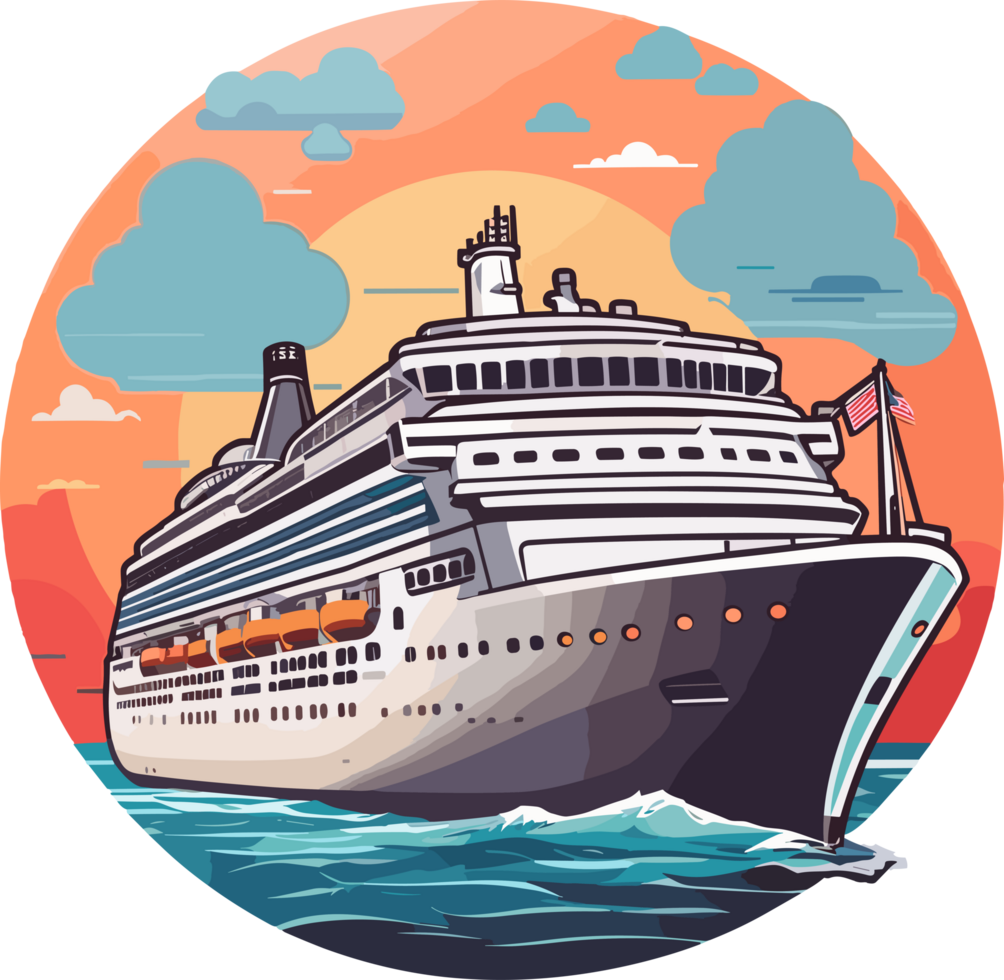 Embark on a Journey of a Lifetime Exploring the Beauty of Cruise Ships AI Generative png