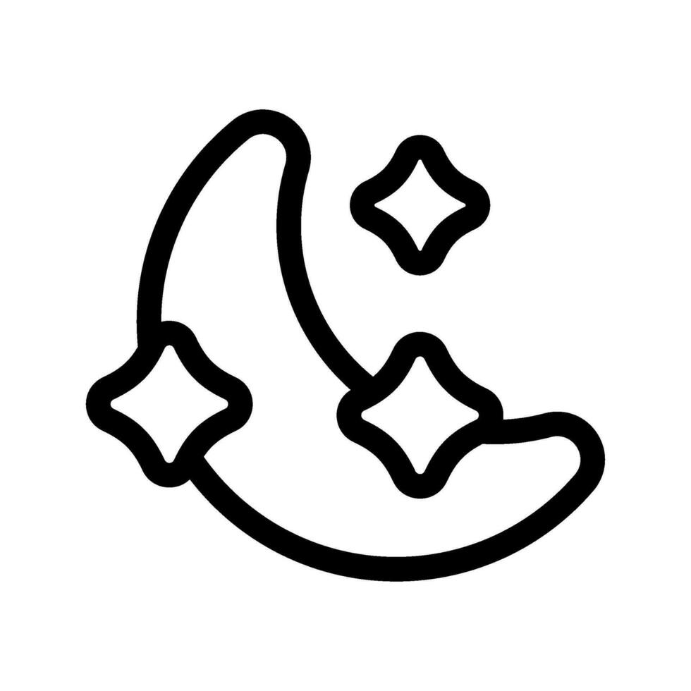 Moon Icon Vector Symbol Design Illustration