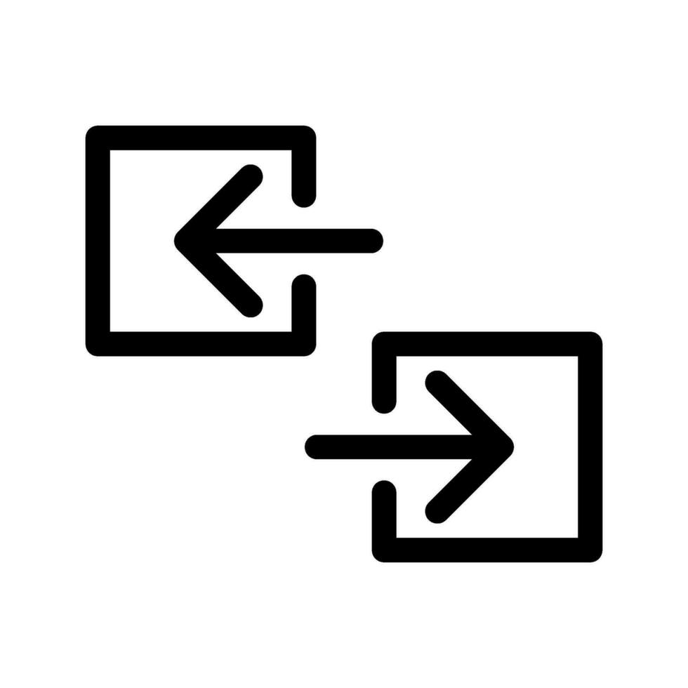 Exchange Icon Vector Symbol Design Illustration