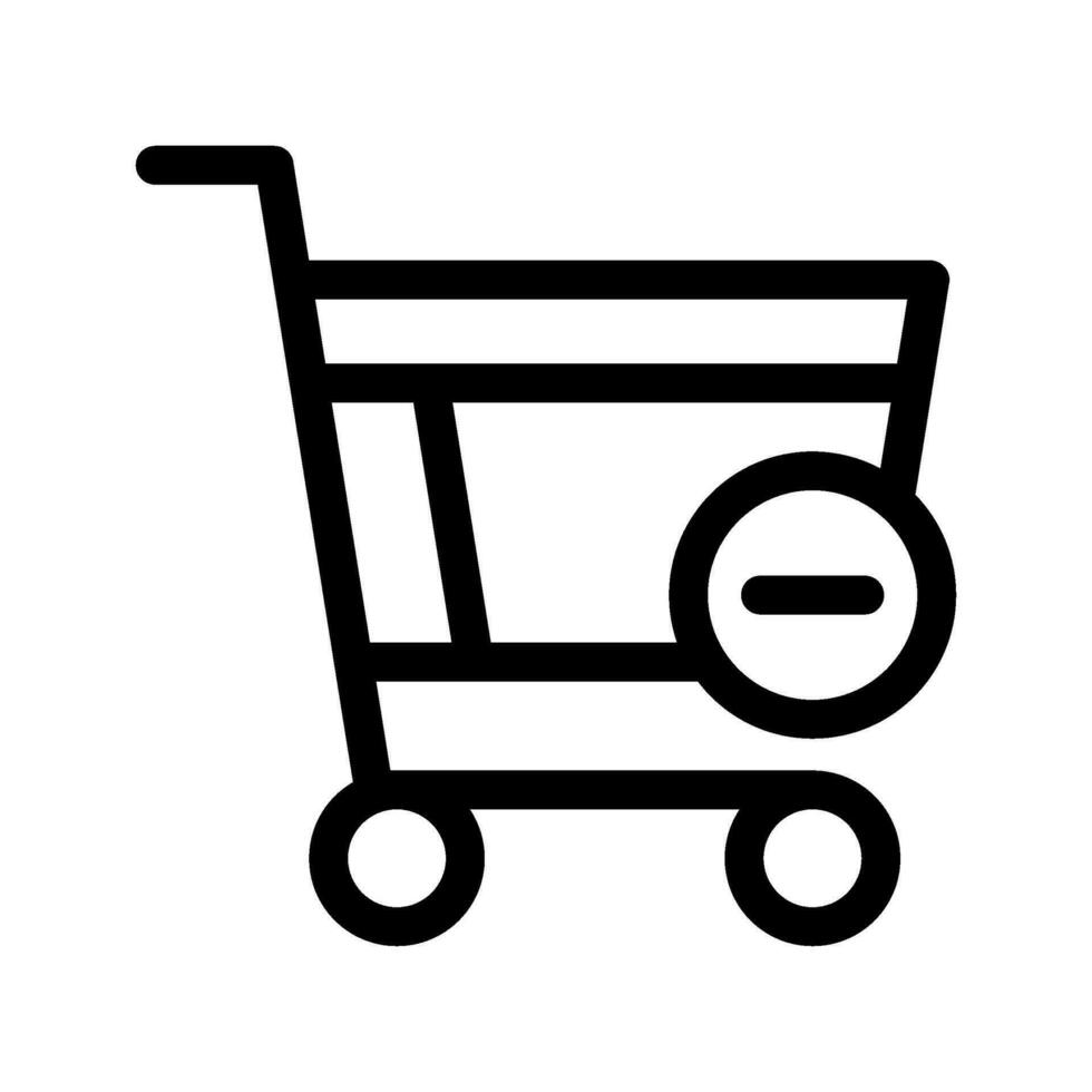 Remove To Cart Icon Vector Symbol Design Illustration