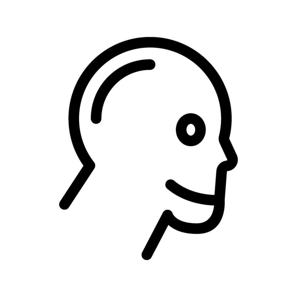 Head Icon Vector Symbol Design Illustration