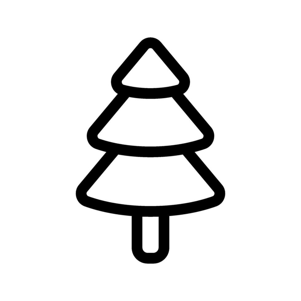Christmas Tree Icon Vector Symbol Design Illustration