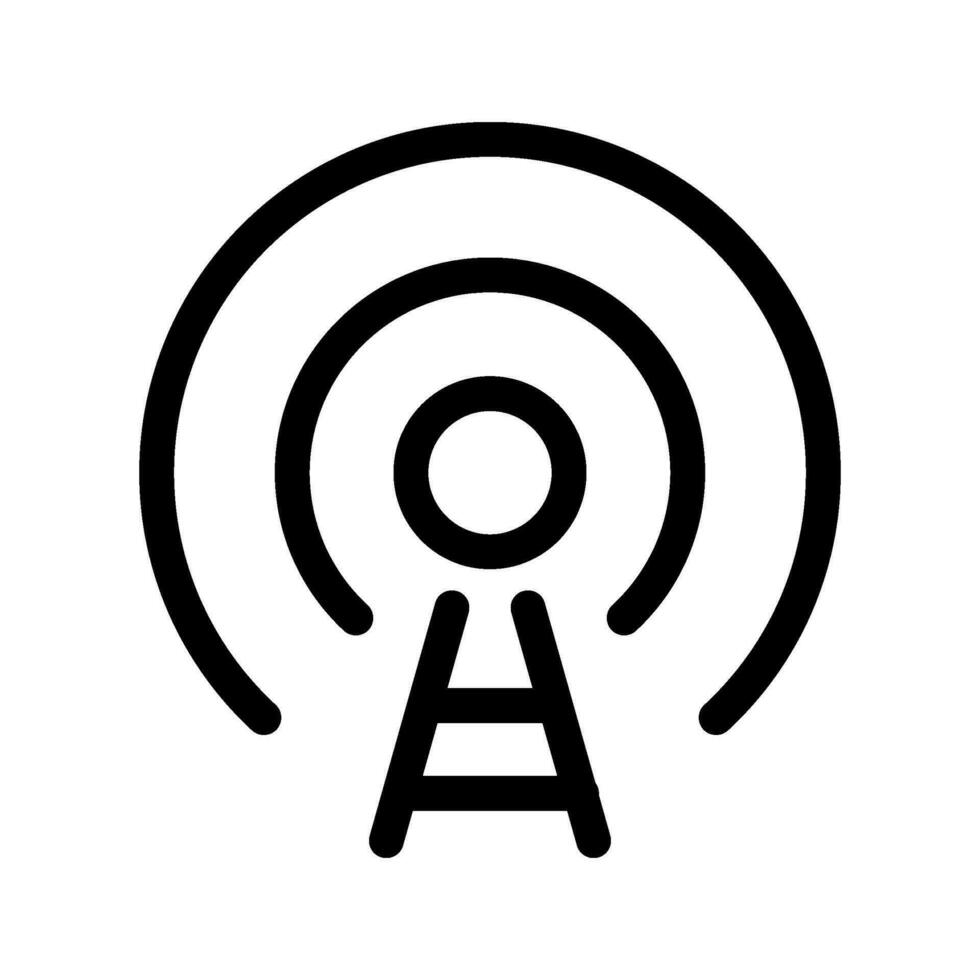 Radio Tower Icon Vector Symbol Design Illustration