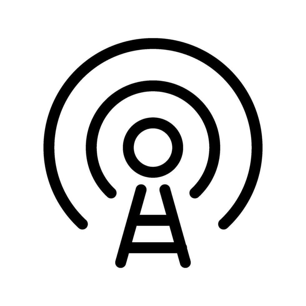 Radio Tower Icon Vector Symbol Design Illustration 28115996 Vector Art
