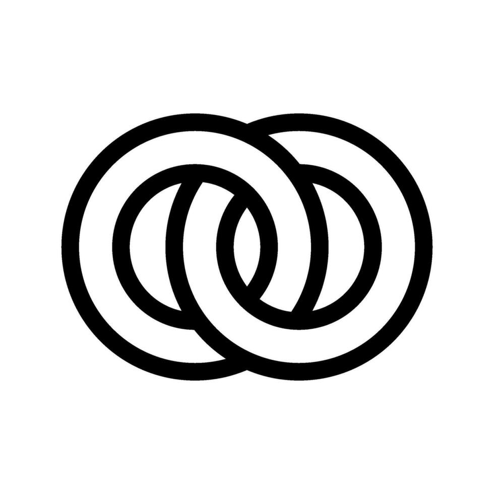 anillos icono vector símbolo diseño ilustración