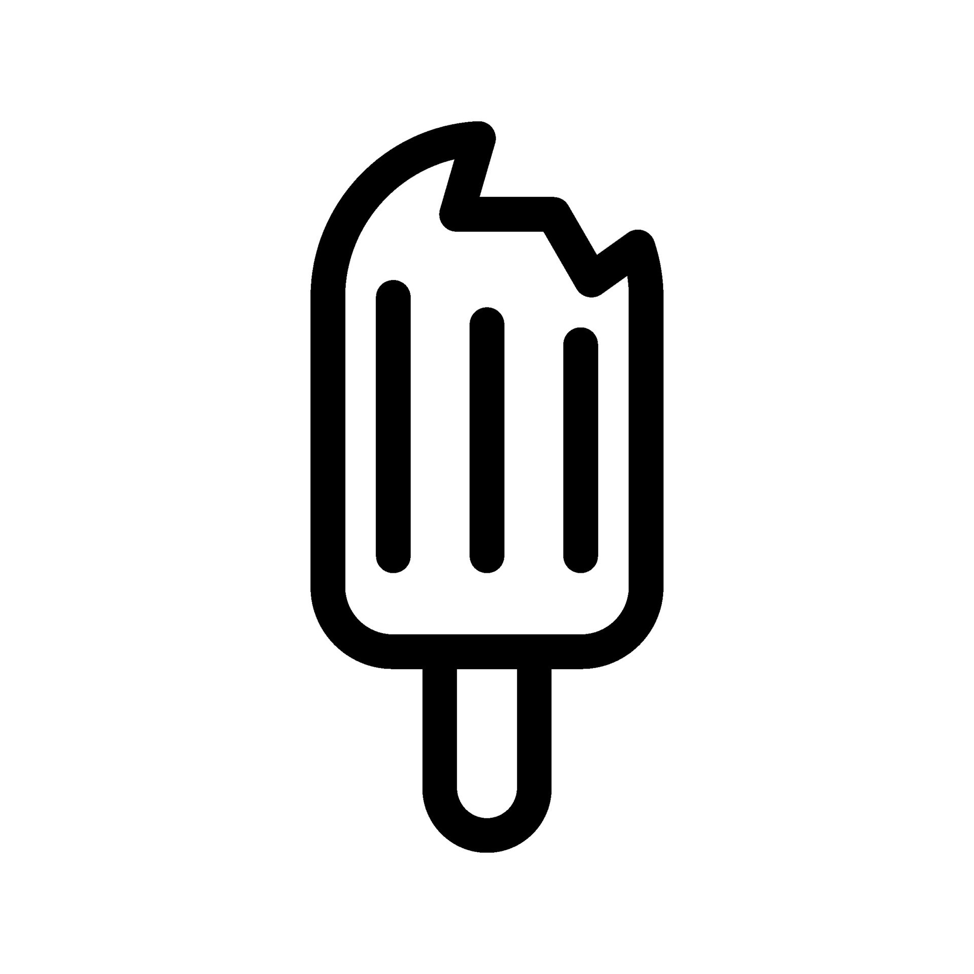 Ice Cream Icon Vector Symbol Design Illustration 28116070 Vector Art at ...