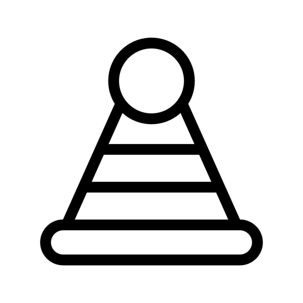 Papa Noel sombrero icono vector símbolo diseño ilustración