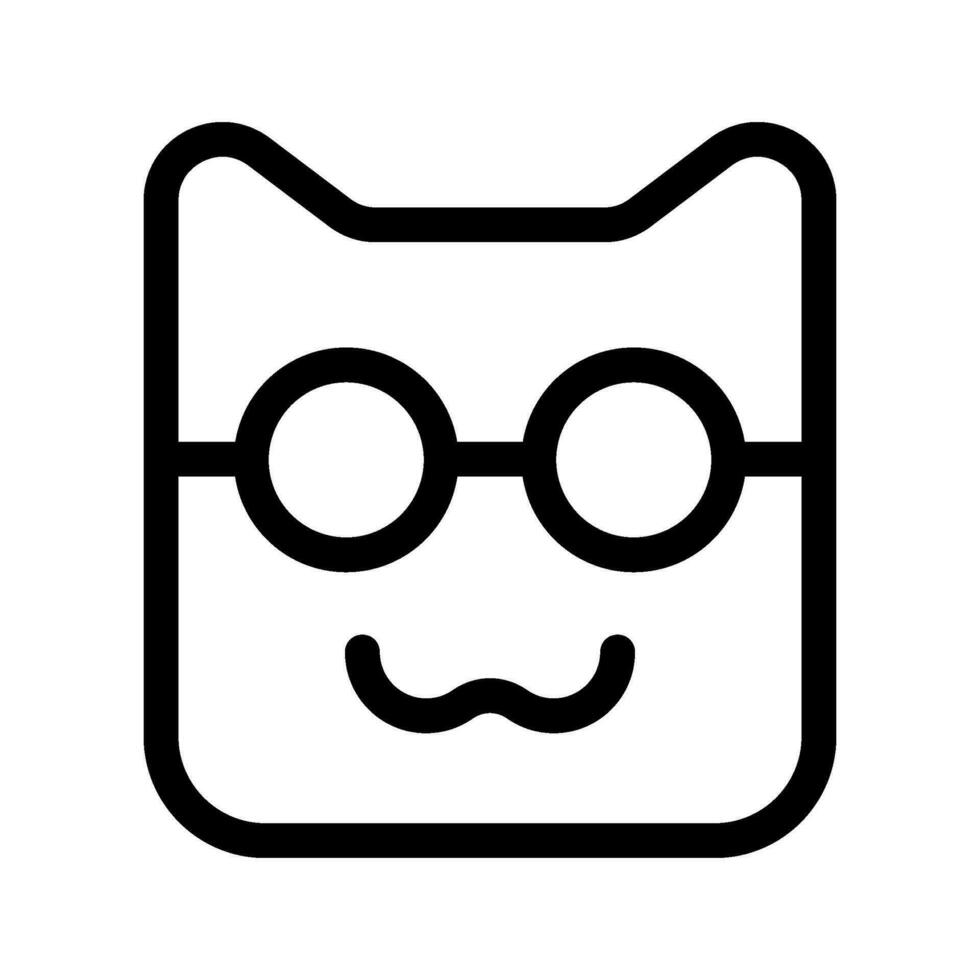Cat Face Icon Vector Symbol Design Illustration