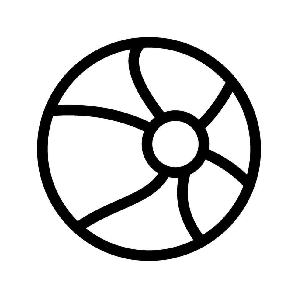 Beach Ball Icon Vector Symbol Design Illustration