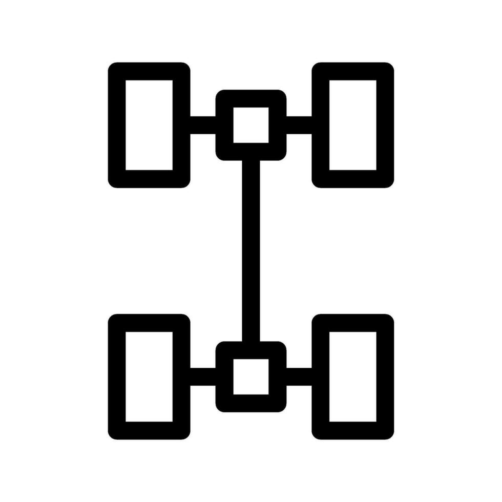 Four Wheel Drive Icon Vector Symbol Design Illustration