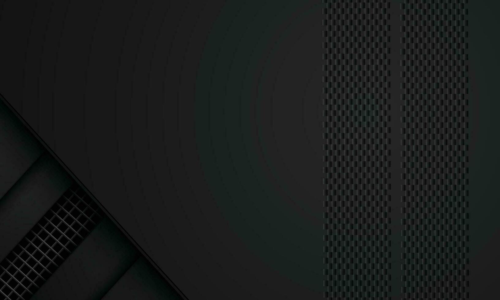 Minimalist black premium abstract background with luxury dark geometric elements. Exclusive wallpaper design for poster, brochure, presentation, website etc. - Vector EPS