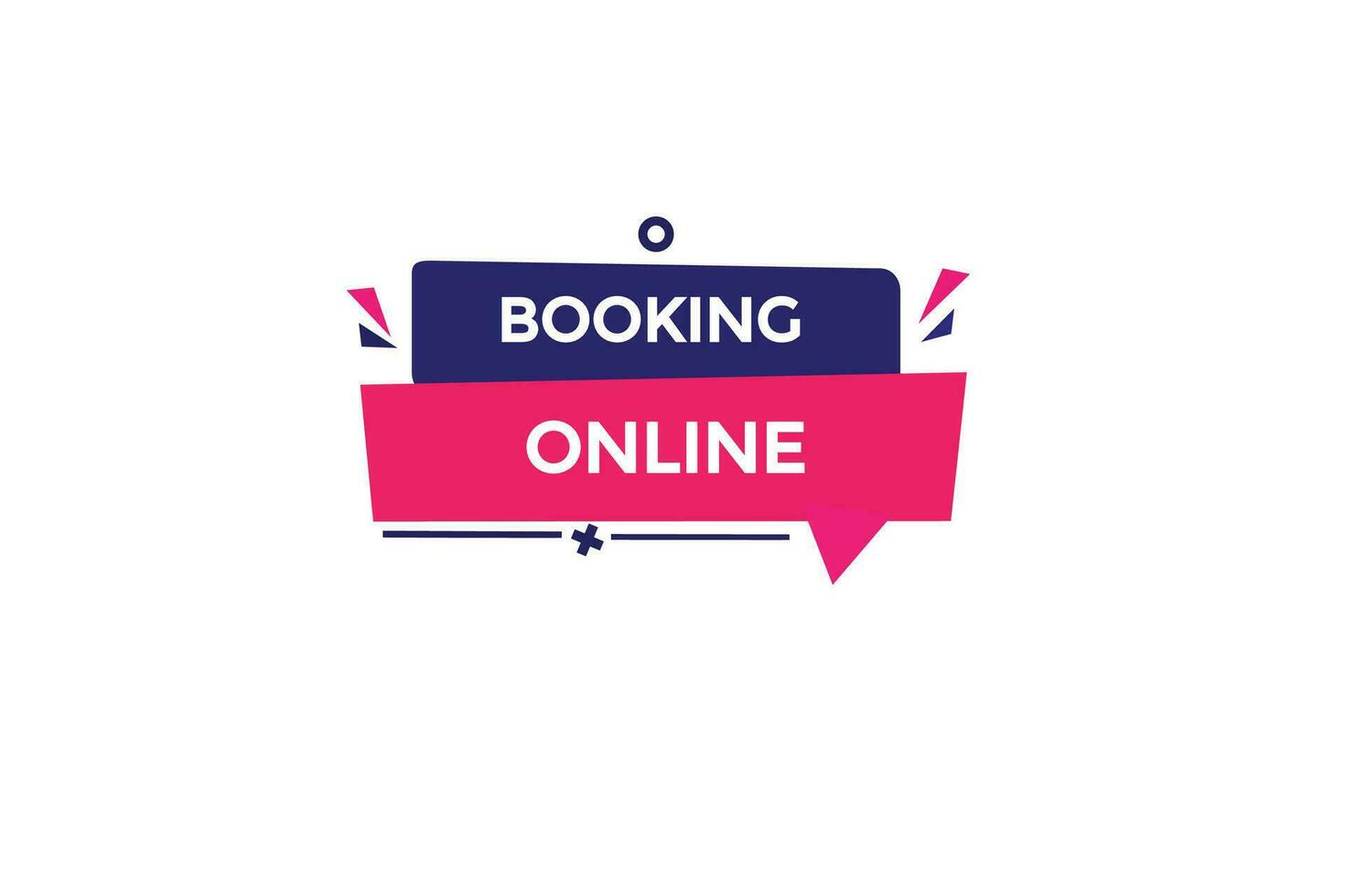 new booking online modern, website, click button, level, sign, speech, bubble  banner, vector