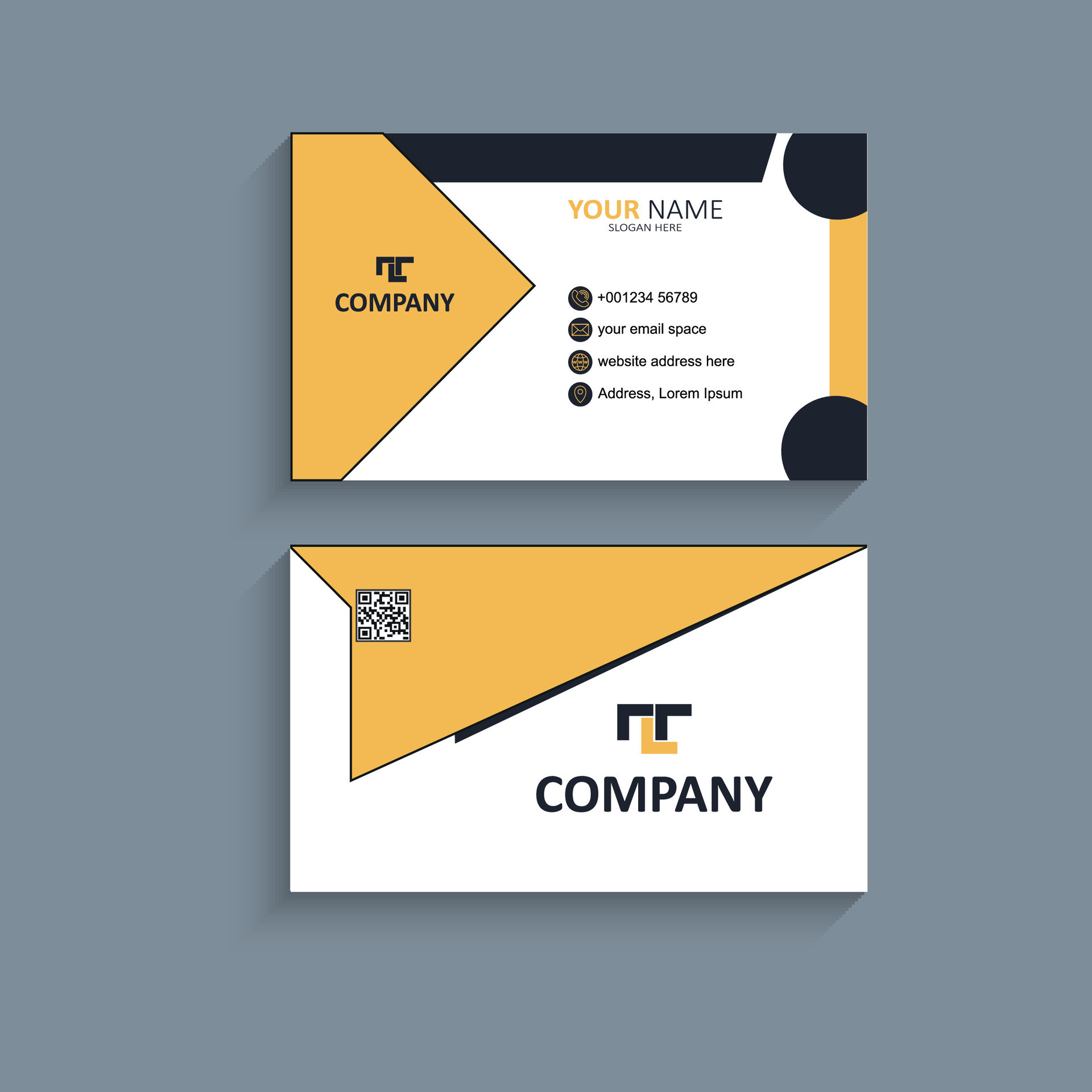 Business Card Visiting Card vector design template for print 28116325 Vector Art at Vecteezy