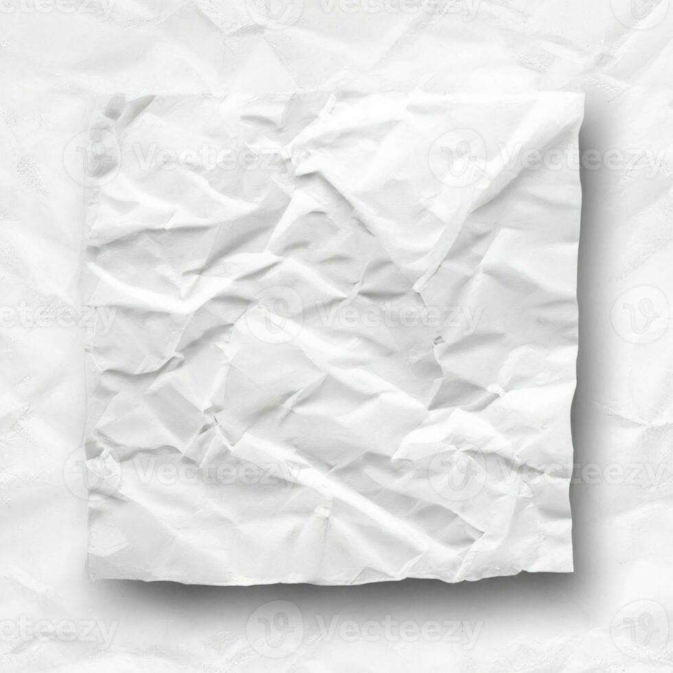 photo white crumpled paper texture background design space white tone