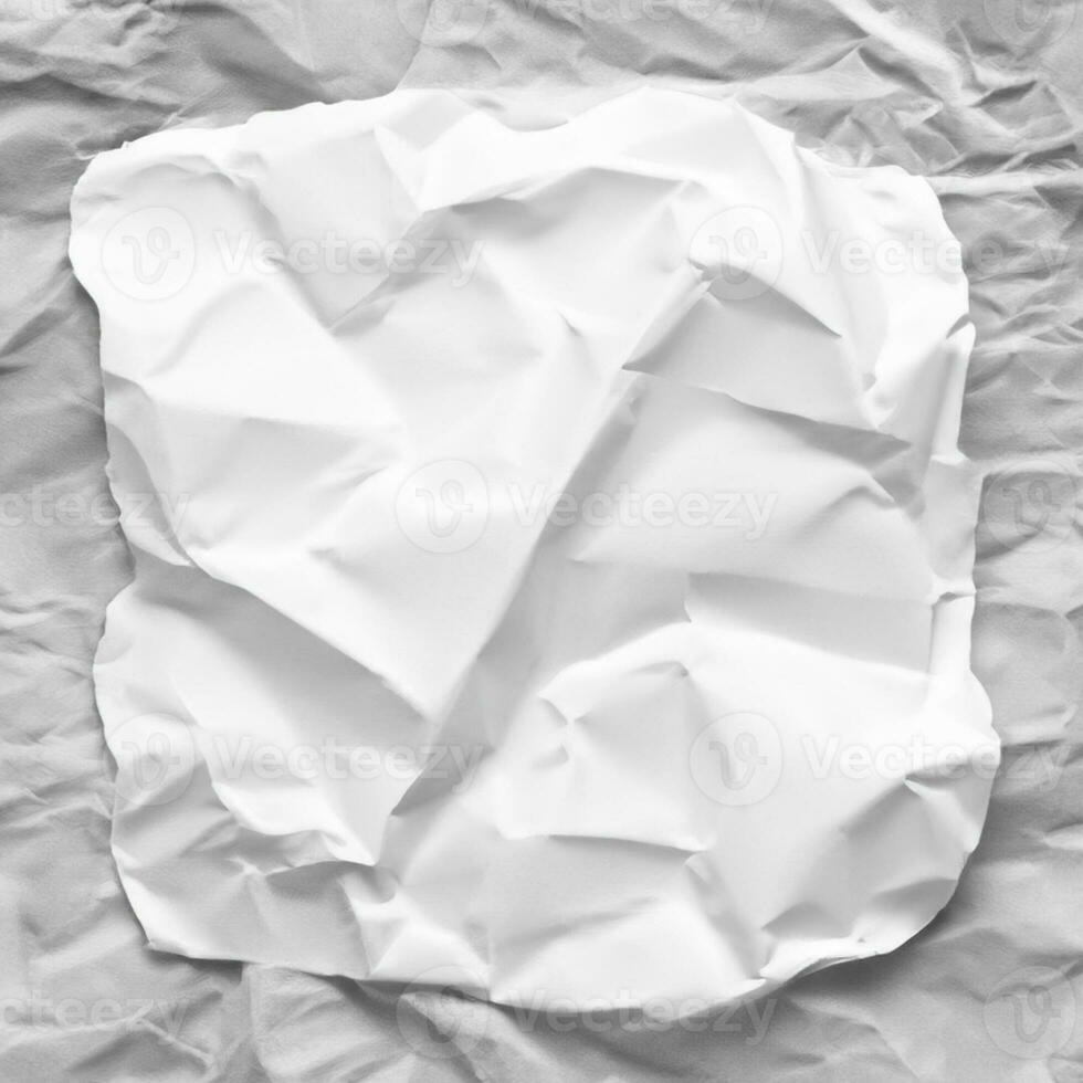 photo white crumpled paper texture background design space white tone