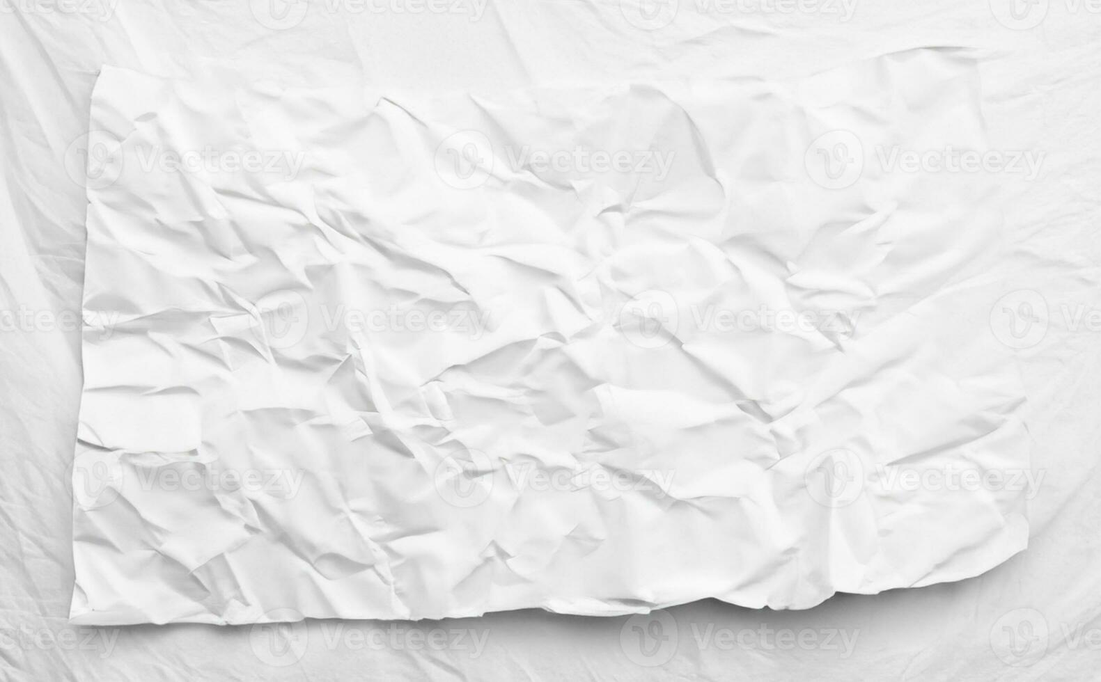 photo white crumpled paper texture background design space white tone