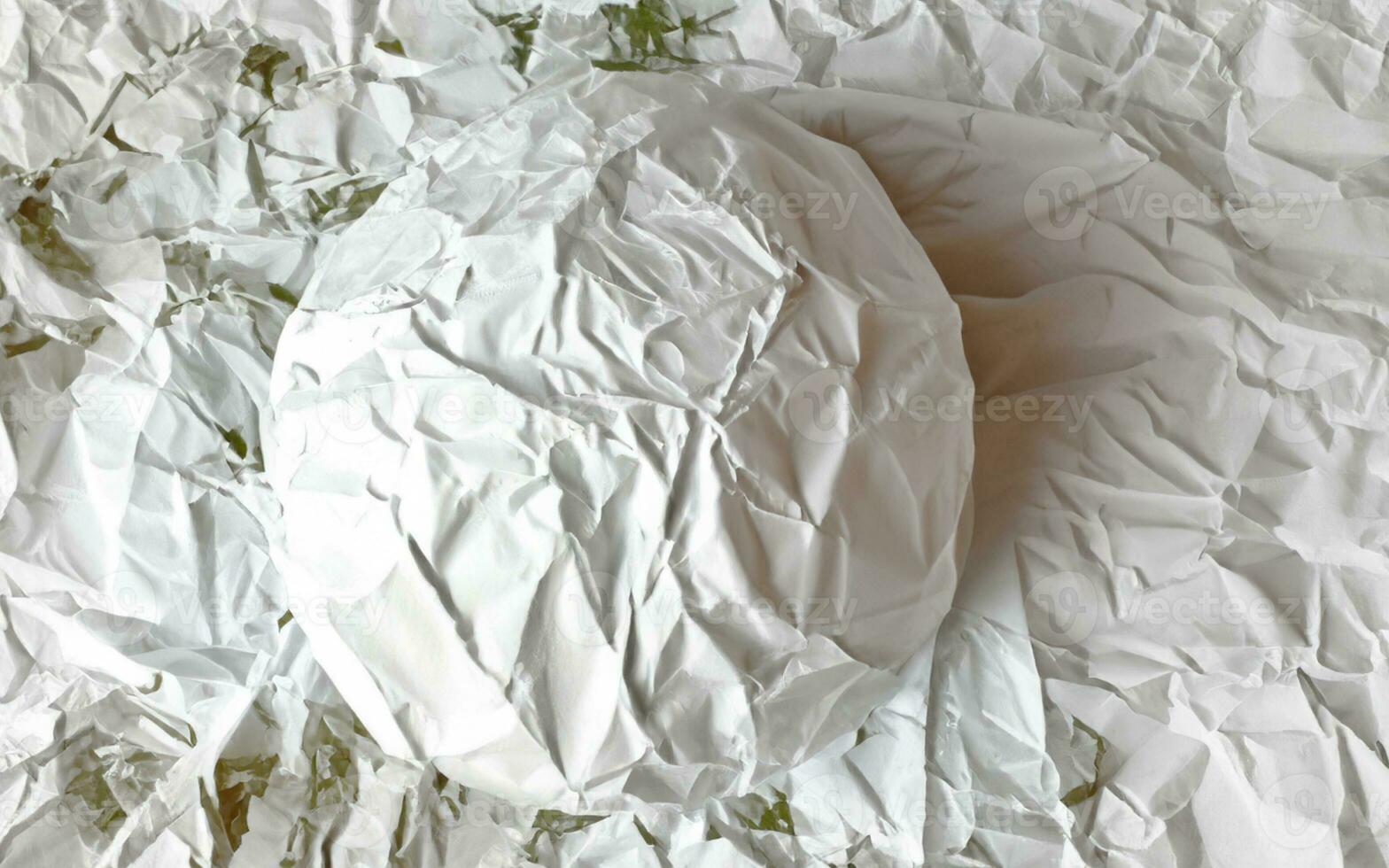 photo white crumpled paper texture background design space white tone