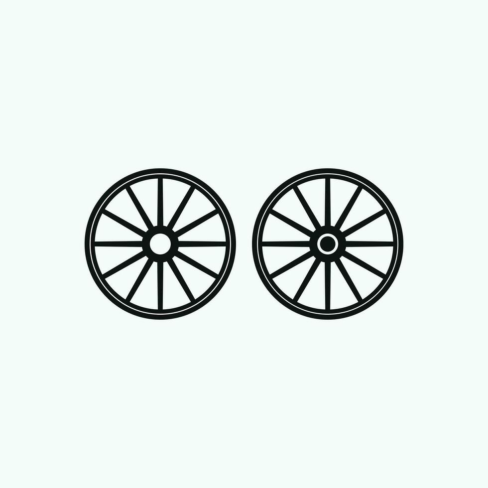 Wheel icon vector design on white background